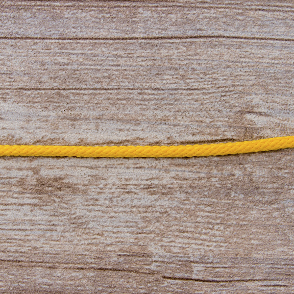 Шнур плетеный SPIRAL ( SAFISA), 4 мм, 25 м, цвет желтый. Арт 25281-4-32