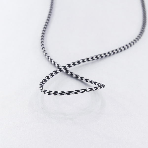 Шнуры PEGA плетеный, цвет черно-белый, 3,0 мм. Арт 842962916DA006