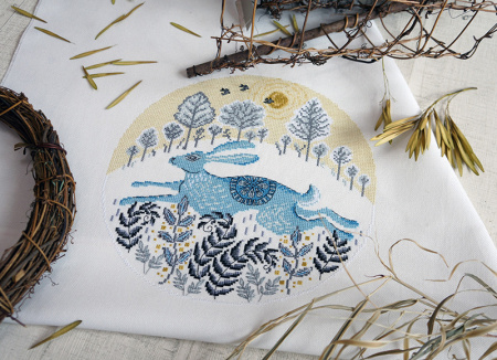 Набор для вышивания "Бегущий заяц". Арт 03.017.04