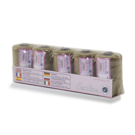 Нить универсальная  Hemline для шитья, 1000 м. Арт N4124.380