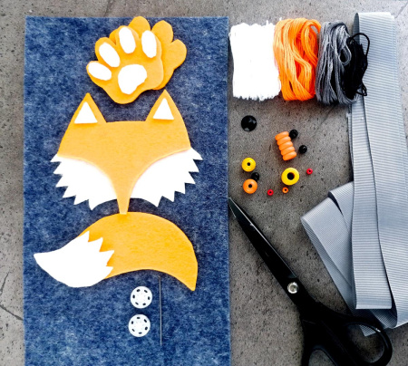 Набор для создания сумки из фетра "Лисичка". Арт 30.001.01