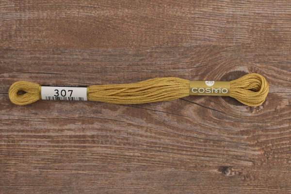 Мулине COSMO однотонный цвет  307       . Арт 25-6/307       