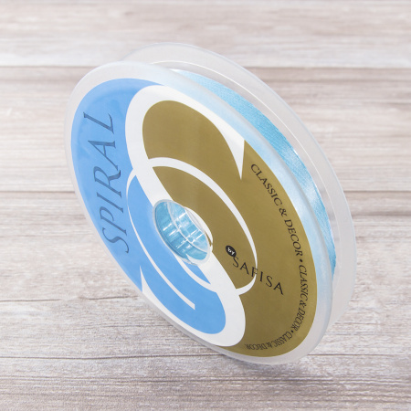 Тесьма киперная SAFISA, 15 мм, 25 м, цвет 16, голубой. Арт 30270-15мм-16