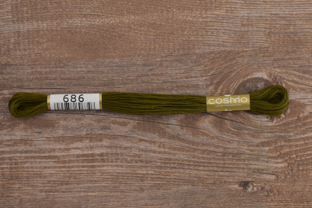 Мулине COSMO однотонный цвет  686       . Арт 25-6/686       