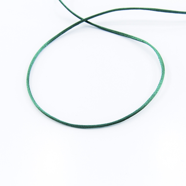 Шнур атласный мини-рулон, 1,5 мм, 4,5 м, цвет 43, морская волна. Арт P00470-1,5мм-43         