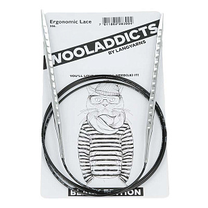 Спицы круговые супергладкие WOOLADDICTS Ergonomic Lace №7, 100 см