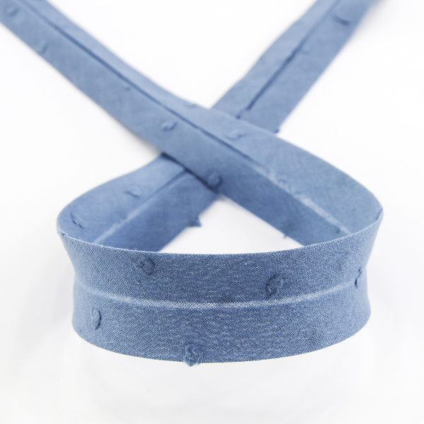 Косая бейка хлопок, 20 мм, 20 м, цвет 95, цвет морской волны. Арт 6552-20мм-95