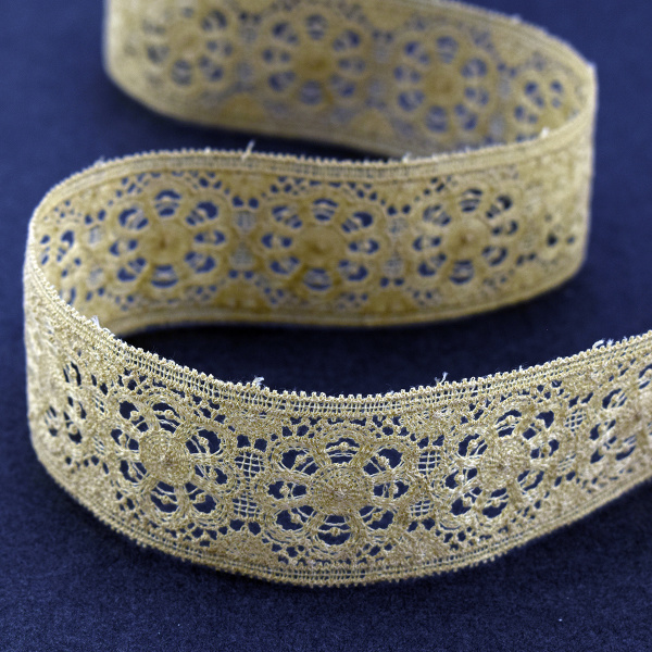 Гипюр, 41 мм, цвет карамель. Арт K048/T3