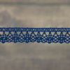 Кружево плетеное, 10 мм, цвет синий, 100% хлопок, 5 м. Арт K-5001-242