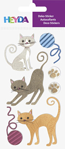 Наклейки "Кошки", стикеры с декоративными элементами
