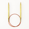 Спицы круговые позолоченные с удлиненным кончиком, №8, 60 см. Арт 755-7/8-60