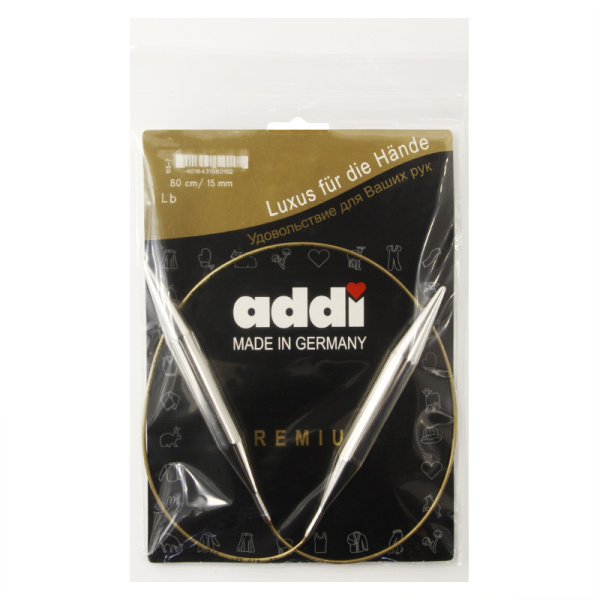 Спицы, круговые, супергладкие, addiClassic №15, 80 см. Арт 105-7/15-80