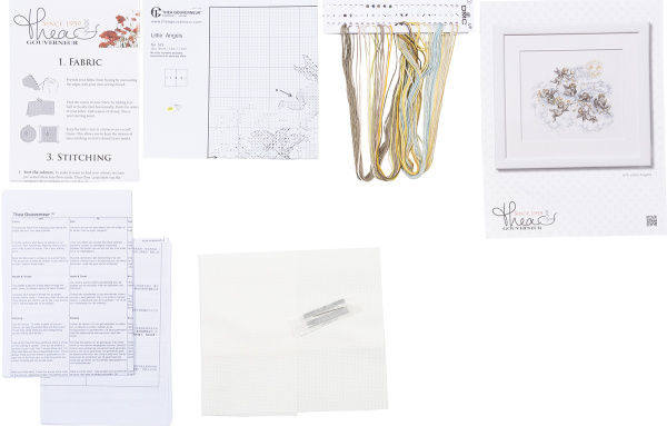 Набор для вышивания "Маленькие ангелы", канва Aida 14 ct. Арт 575A