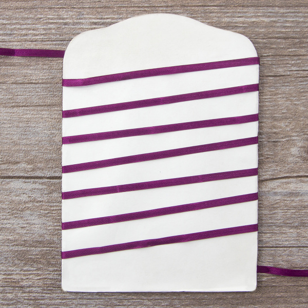 Лента для вышивания SAFISA на блистере, 4 мм, 5 м, цвет 58, сливовый. Арт P111-4мм-58             