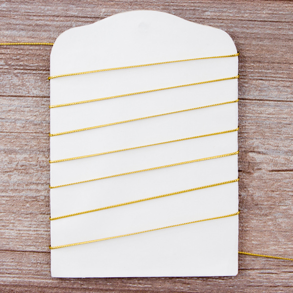 Шнур металлизированный, 1 мм, цвет золотистый. Арт 881210700X7000          