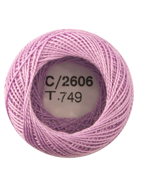 Мулине "Finca Perle"(Жемчужное"), №12,однотонный цвет 2606. Арт 00008/12/2606           