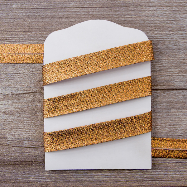 Косая бейка металлик, 20 мм, 20 м, цвет 03, медный. Арт 6291-20мм-03            