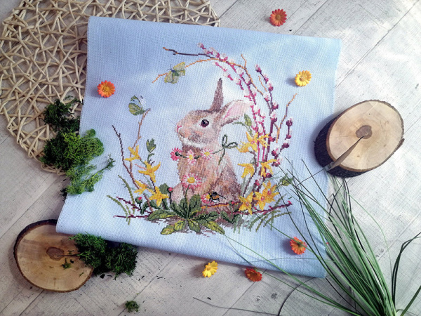 Набор для вышивания "Весенний кролик". Арт 03.016.19