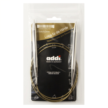 Спицы, круговые, супергладкие, addiClassic №9, 100 см. Арт 105-7/9-100