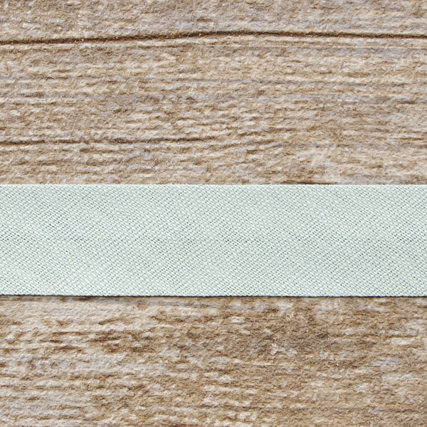 Косая бейка хлопок/лён, 20 мм, 20 м, цвет 144, серо-зеленый. Арт 6602-20мм-144