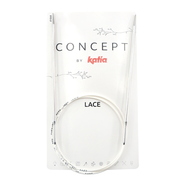 Спицы круговые супергладкие CONCEPT BY KATIA Lace №4, 120 см. Арт 777-7/4-120