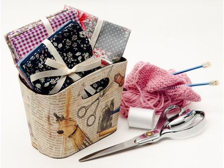 Сумка-контейнер с ручками для хранения мелкой фурнитуры, набор 3 дизайна. Арт N4354