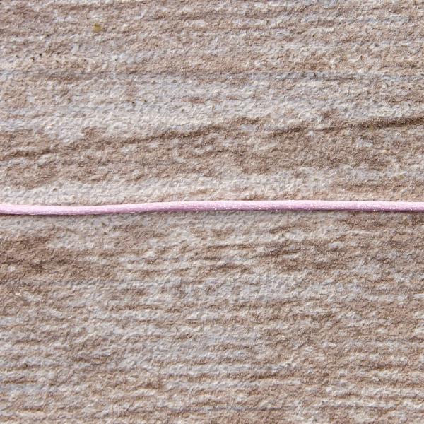 Шнур атласный мини-рулон, 1,5 мм, 4,5 м, цвет 05, розовый. Арт P00470-1,5мм-05         