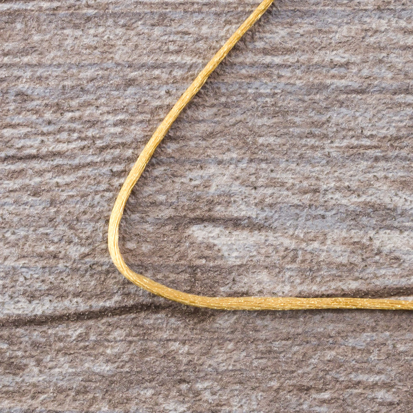 Шнур атласный SAFISA 1,5 мм, 25 м, цвет 54, бежево-золотистый. Арт 470-54                  