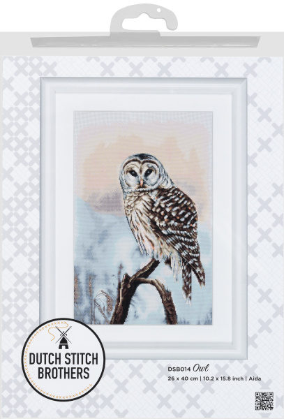 Набор для вышивания "Сова", канва Aida 14 ct. Арт DSB014A