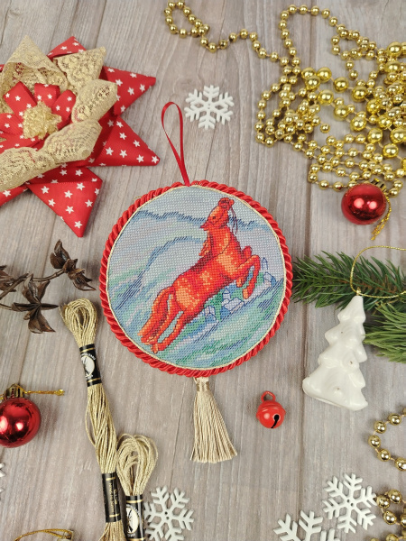 Набор для создания пинкипа "Красные кони". Арт 21.002.39