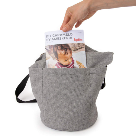 Сумка "Project Bag" для вязания с карманами и регулируемой ручкой, ткань, 35 х 22 см. Арт 7494