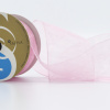 Лента органза SAFISA мини-рулон, 39 мм, 2 м, цвет 05, розовый. Арт P00520-39мм-05          