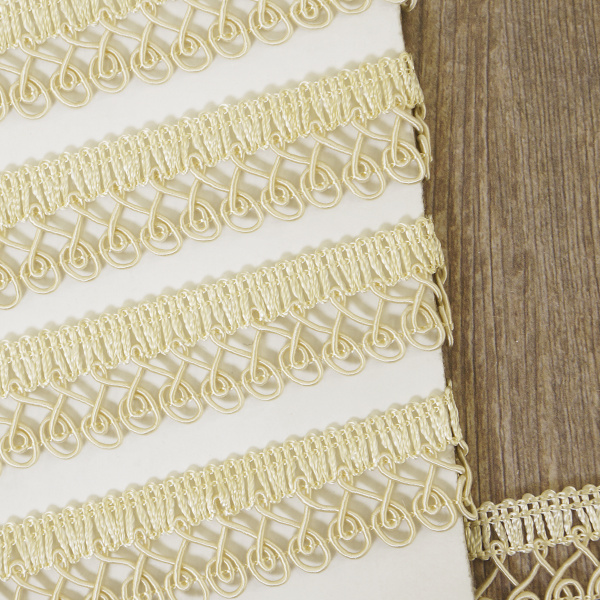 Тесьма PEGA тип интерьерная, цвет экрю, 18 мм. Арт 844111218A1901