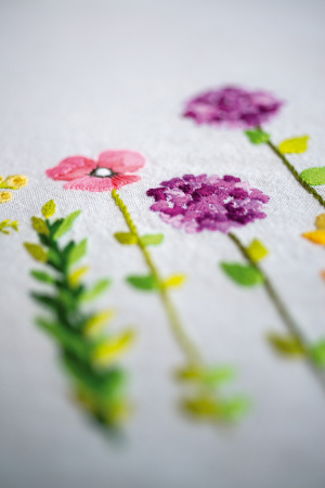 Набор для вышивания скатерти "Весенние цветы" . Арт PN-0199588