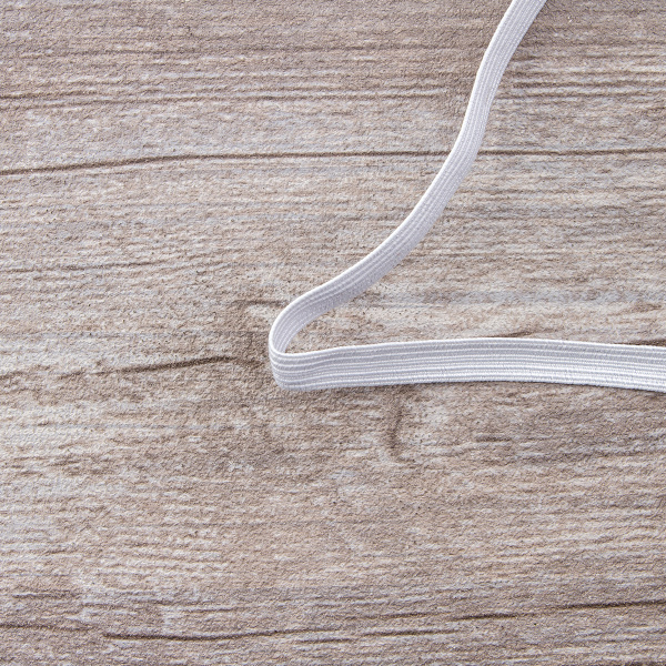 Резинка продежка, Safisa, 8 мм, цвет 02, белый. Арт 4700-8мм-02