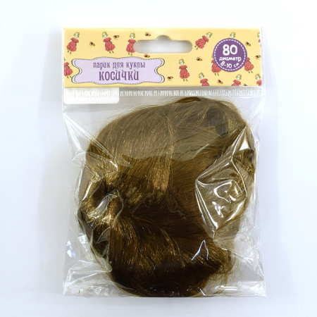 Парик "Косички" для кукол П 80, цв.К. Арт 20539