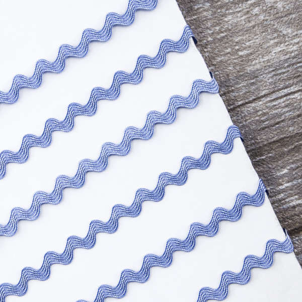 Тесьма PEGA тип вьюнчик, голубой, 6,4 мм. Арт 841510421A1702