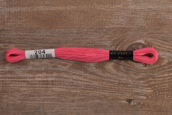 Мулине COSMO однотонный цвет  204       . Арт 25-6/204       