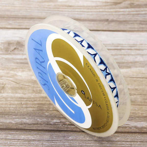 Лента с рисунком SAFISA, 15 мм, 15 м, цвет 03. Арт 25258-15мм-03           