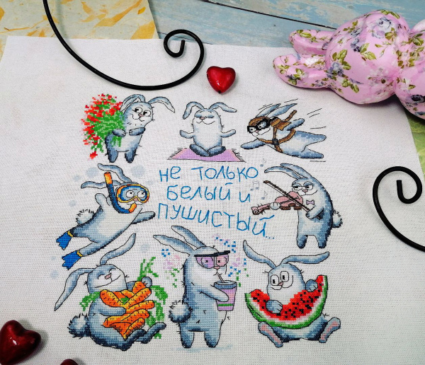 Набор для вышивания  "Не только белый и пушистый". Арт 07.002.21