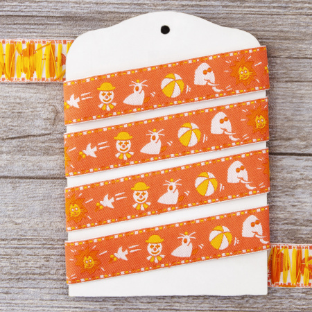 Лента жаккард SAFISA, 20 мм, 15 м, цвет 04. Арт 9108-20мм-04             