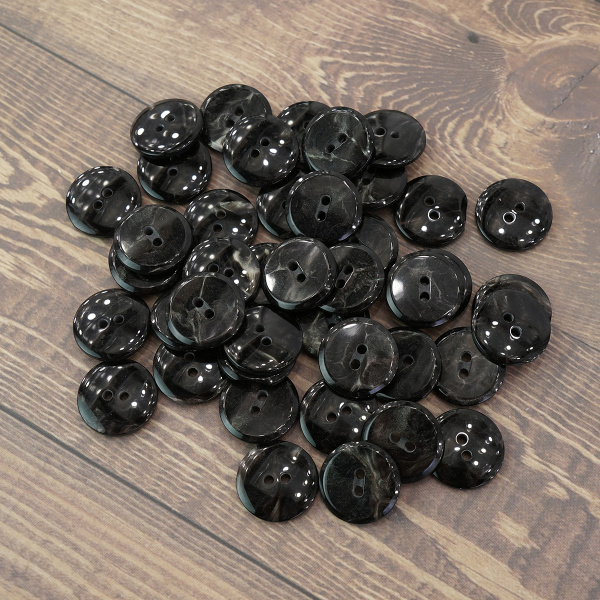 Пуговицы CONCEPT Mother of Pearl, размер 28, полиэстер, цвет COL.5 Deep Sea. Арт 75315-028-COL.5DEEP SEA