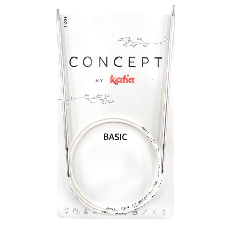 Спицы круговые супергладкие CONCEPT BY KATIA Basic №6, 80 см. Арт 107-7/6-80