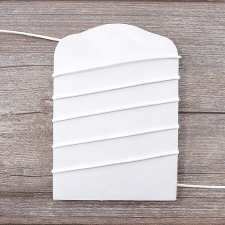 Шнур атласный SAFISA 2 мм, 25 м, цвет 02, белый. Арт 462-02                  