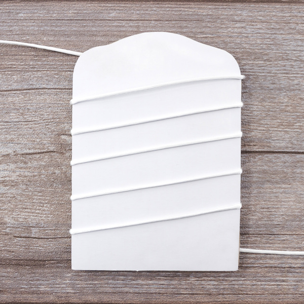 Шнур атласный SAFISA 2 мм, 25 м, цвет 02, белый. Арт 462-02                  