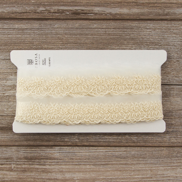 Кружево-вышивка на тюле, 25 мм. Арт 42181/58