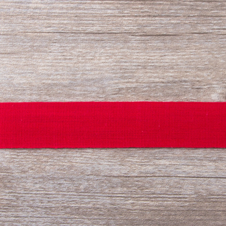 Тесьма киперная хлопковая на блистере SAFISA, 25 мм, 2 м , цвет 14, красный. Арт P00260C-25мм-14         