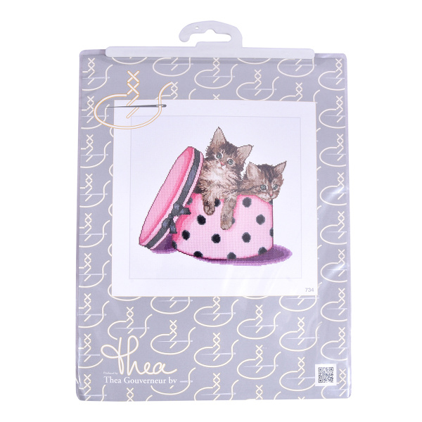 Набор для вышивания "Котята", канва Aida 16 ct. Арт 734A