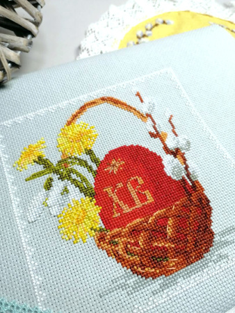 Набор для вышивания "Символ Пасхи" с пришивной рамкой. Арт 22.002.10