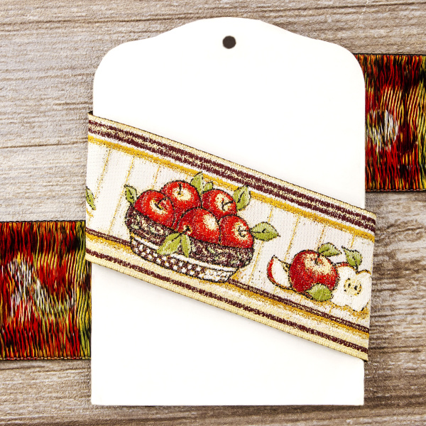 Лента жаккард SAFISA, 50 мм, 15 м, цвет 02. Арт 9217-50мм-02